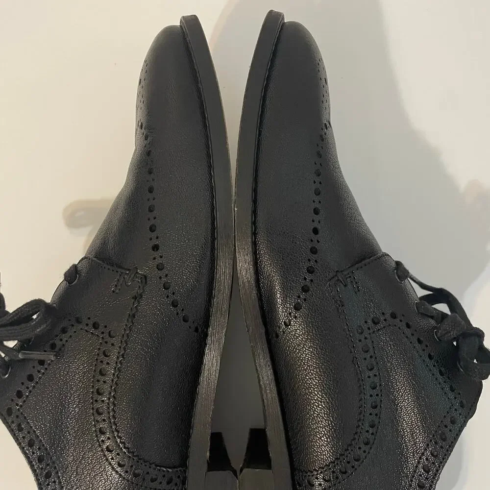 Cole Haan Men's Black Grand 360 Feather Craft Wingtip Oxford Shoes Size 13M